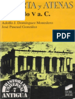 Adolfo J. Domínguez Monedero. José Pascual Gonzáles, Esparta y Atenas en El Siglo V A.C