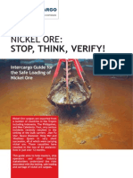 Nickel Ore: STOP, THINK, VERIFY!
