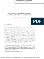 (Barbosa-Filho, 2001) The Balance of Payments Constraint From Balanced Trade To Sustentaible Debt