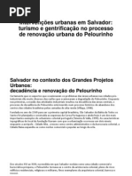 Intervenções urbanas em Salvador 