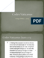 2009 - Codex Vaticanus