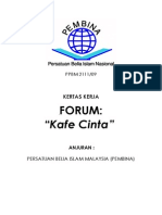 Kertas Kerja Forum Kafe Cinta