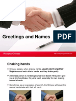 Greeting and Names