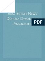 Real Estate News Dorota Dyman and Associates