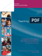 Teaching Reading - A Guide To The Report and Recommendations Australia