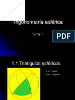 Trigonometría esférica: triángulos, propiedades y clasificación