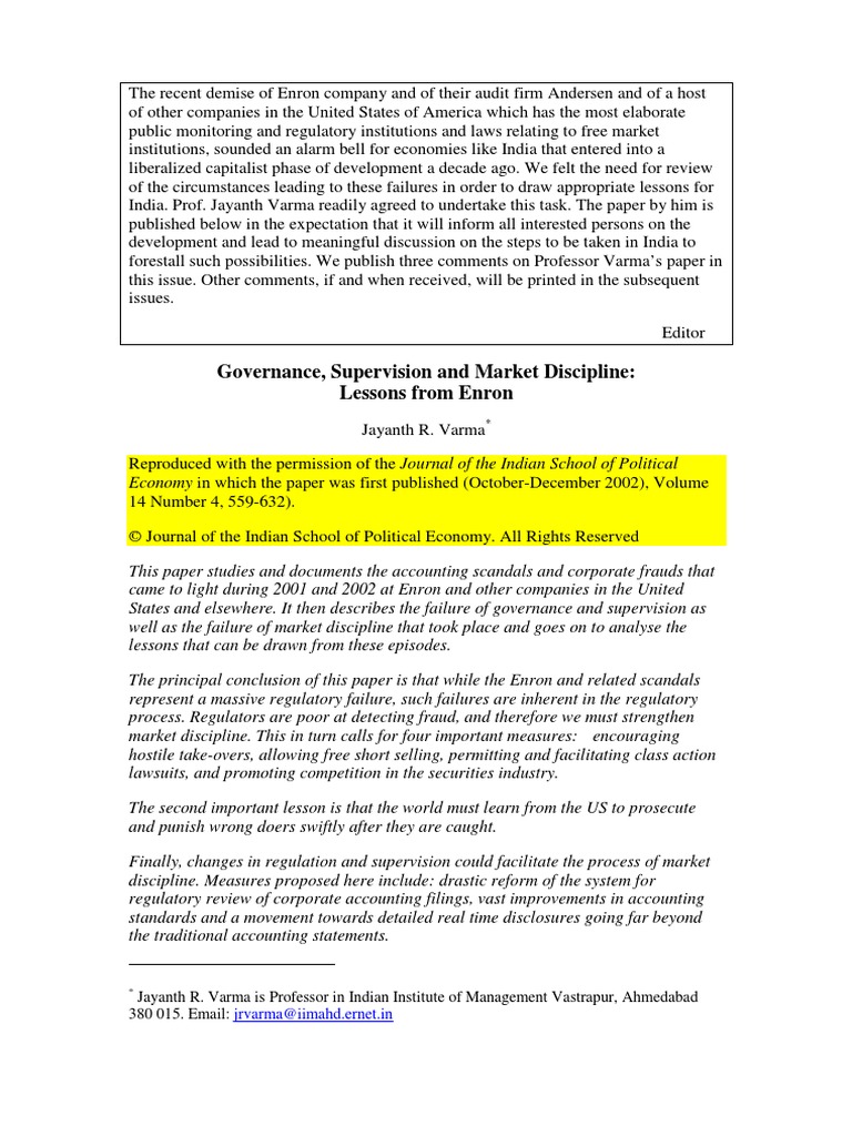 Enron Paper | PDF | Mark To Market Accounting | Fair Value