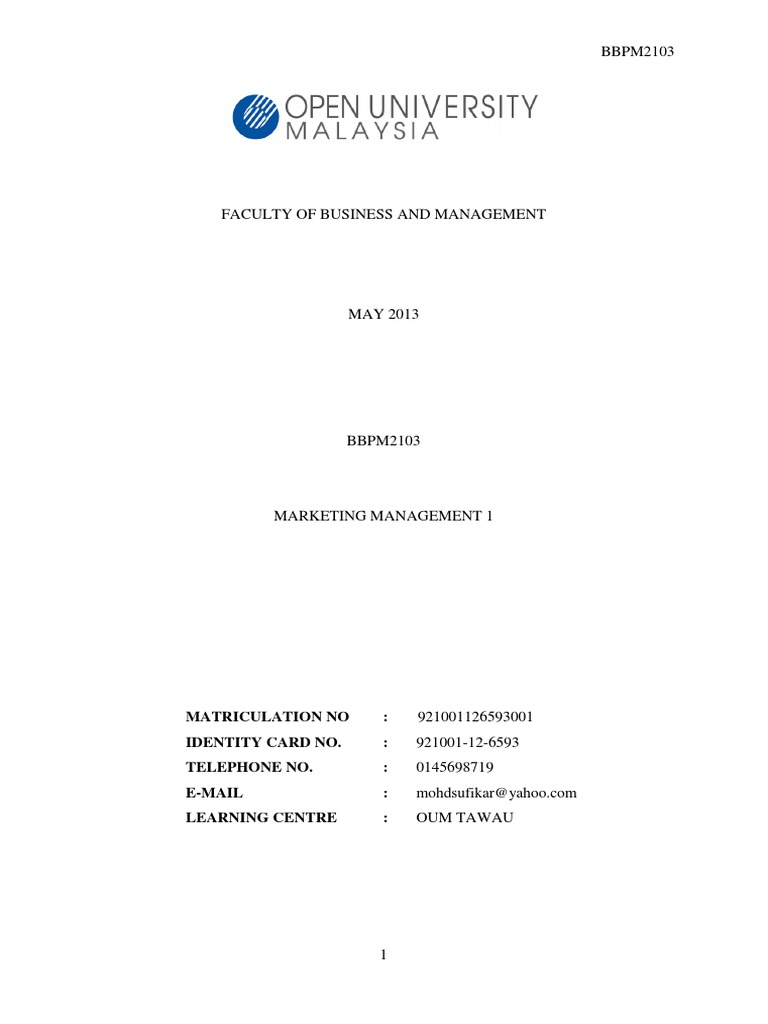 Faculty of Business and Management | PDF