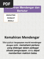 Kemahiran Mendengar Dan Bertutur