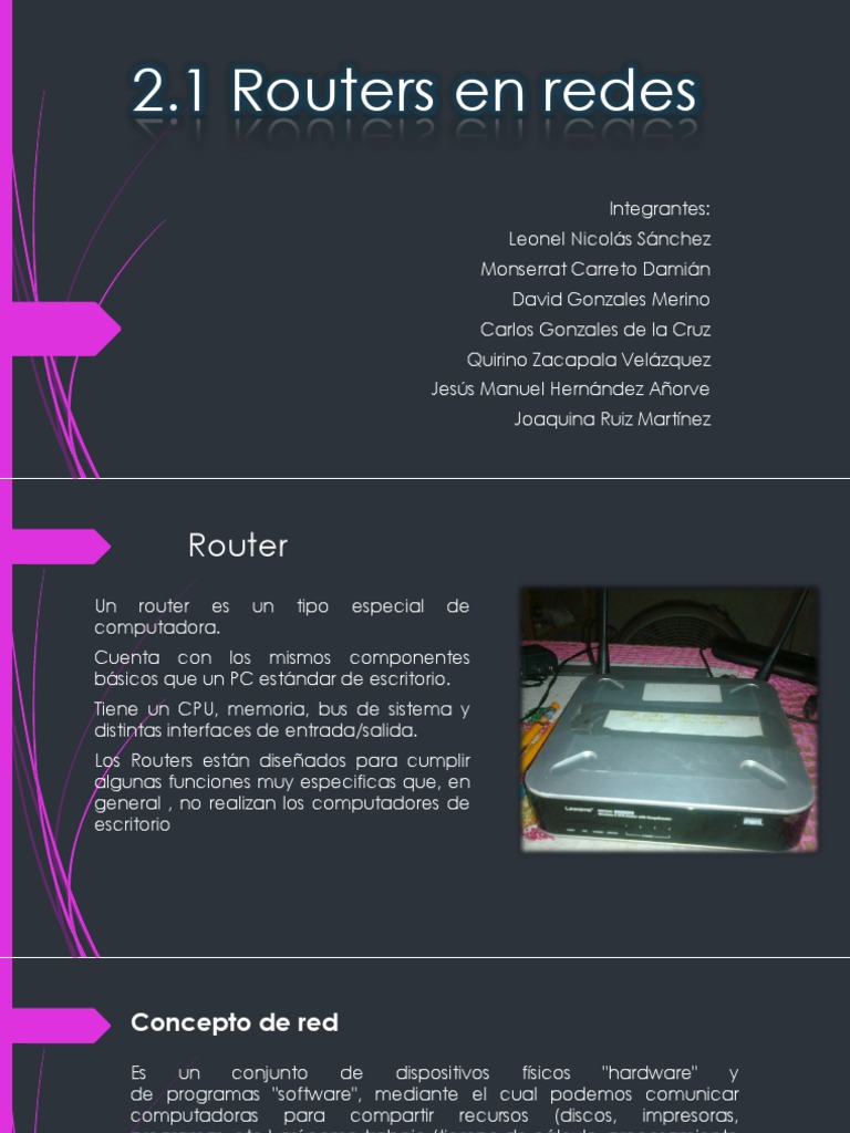 2.1 Router en Redes | PDF | Topología de la red | Red de computadoras