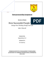 How Successful People Think: Entrepreneurship Assignment