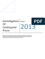 Investigation of Centripetal Force