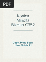 Konica Minolta BizHub C352 User Guide