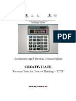 Proiect Creativitate TTCT Final