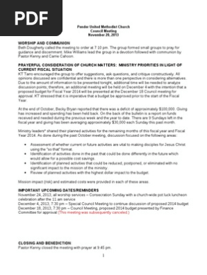 Council Meeting Minutes 11/20/13 