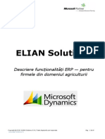 Elian Solutions - Functionalitati ERP Agricultura