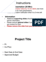 Project Review Presentation Template (CERP)