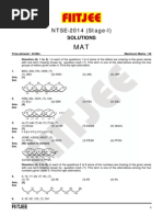 NTSE Paper _stage-I_ Solution _MAT_2014 (1)