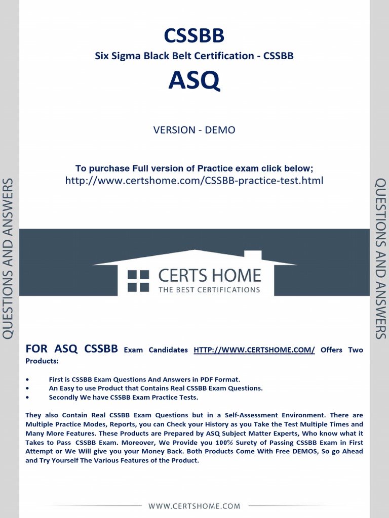CSSBB Zertifikatsdemo