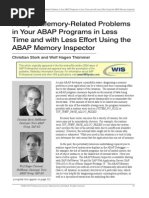 Save Time and Effort With ABAP Memory Inspector