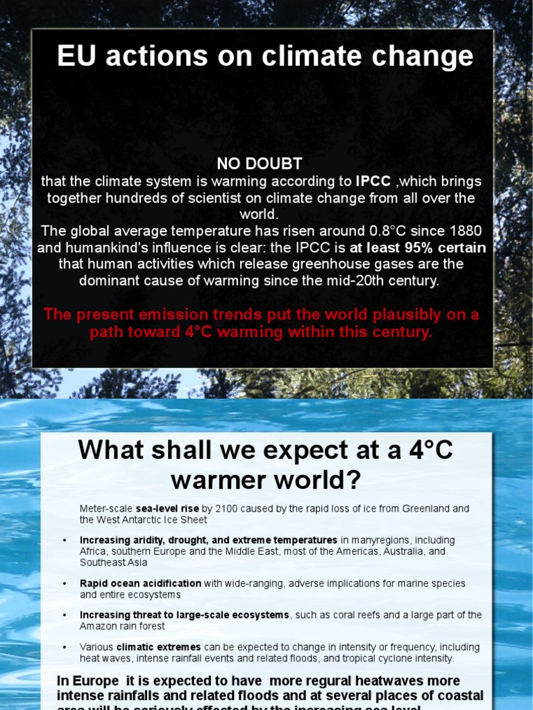 EU Actions On Climate Change | PDF | Global Warming | Effects Of Global ...