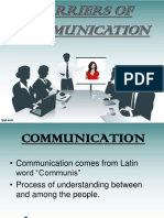 Barriers of Communication