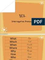 Interrogative Pronouns: Jueves 22 de Diciembre de 2011