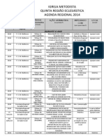 Agenda Regional 2014 (Oficial)