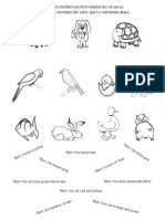 Animales, Colorear PDF