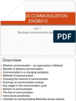 BUSINESS COMMUNICATION - Unit 1 - Business Communication Basics