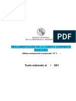 BCRA - Reglamento de La Cuenta Corriente Bancaria 2013 PDF