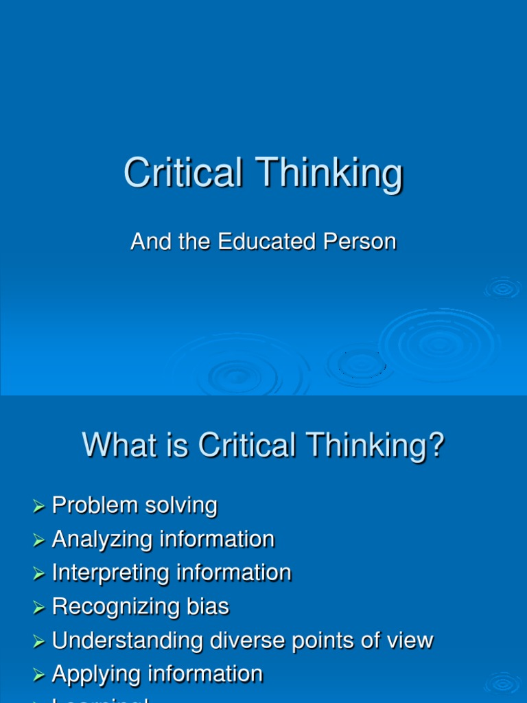 Critical thinking examples picture