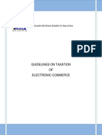 Guidelines On Taxation of Electronic Commerce