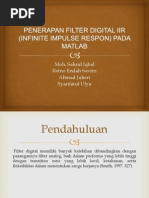 Download Penerapan Filter Digital Iir Infinite Impulse Respon by Ahmad Juheri SN207943952 doc pdf