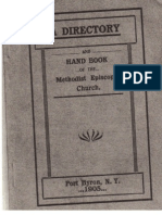 Methodist Episcopal Church Directory & Handbook, Port Byron, NY 1905