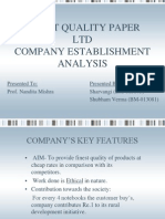 CF - Finest Quality Paper LTD