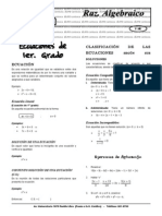 X 9  Ecuac 1° grado