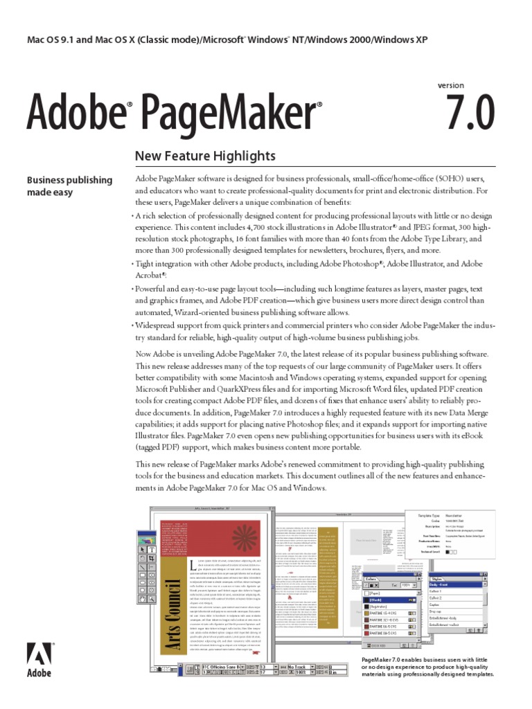 Adobe pagemaker for mac os x