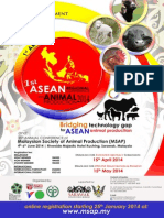 1st Regional ASEAN Conference On Animal Production 2014