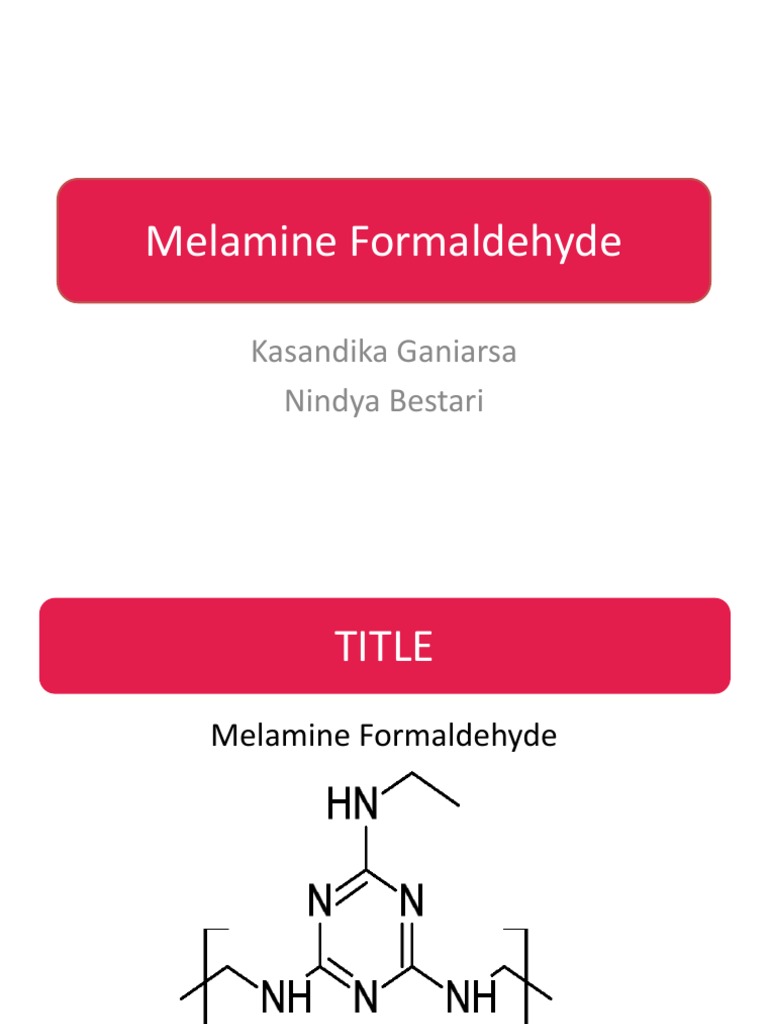 Melamine Formaldehyde PDF