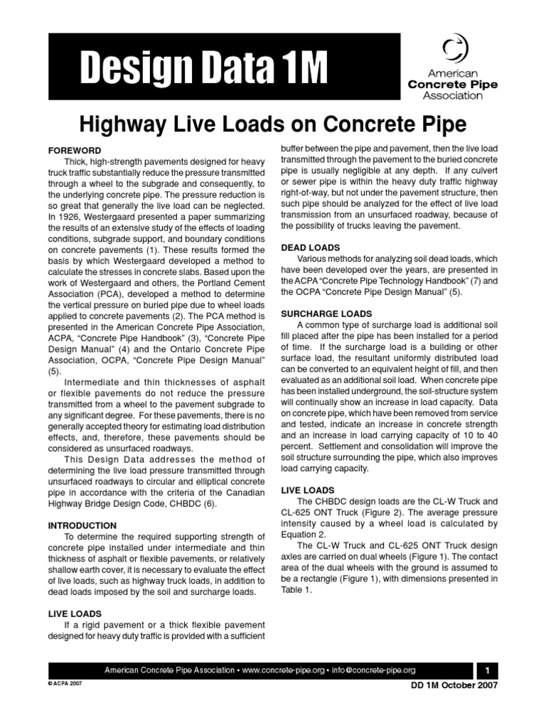 CL 625 - Truck Loading | PDF | Road Surface | Concrete