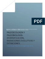 Paleoecología y Paleobiología. Diversificaciones, radiaciones evolutivas y extinciones.