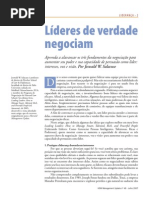 Líderes de verdade negociam