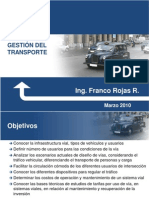 Ing. Franco Rojas R.: Gestión Del Transporte