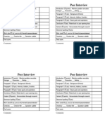 2013 Peer Interview Rubric New