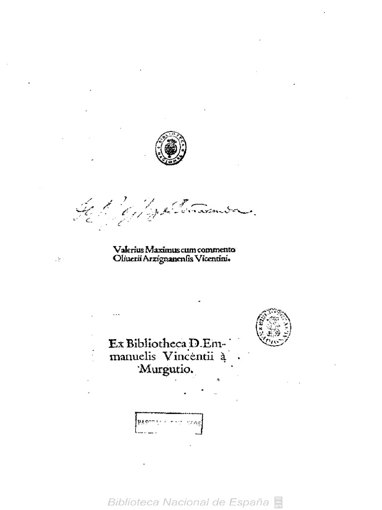 Valerius Maximus Cum Commento | PDF