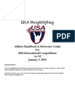 USAW International Competition Reference Guide For Athletes