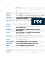 Funciones estadísticas