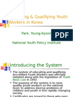 Educating & Qualifying Youth Workers in Korea