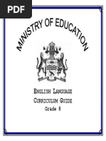 Level 8 English Curriculum Guyana